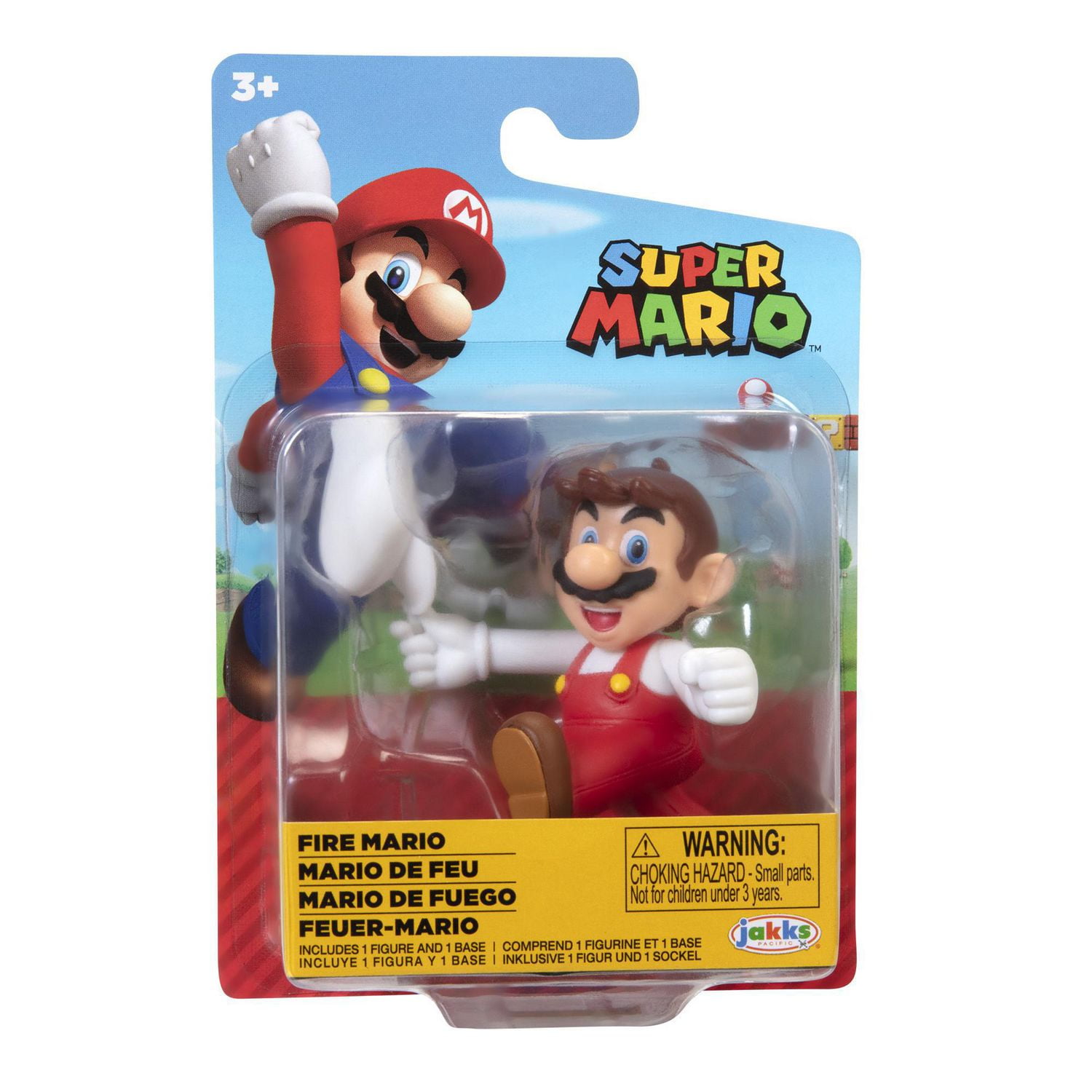 Figurine de 2,5 po de Nintendo Mario de feu