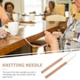 thumbnail image 4 of 2pcs Wooden Crochet Needles DIY Handcraft Knitting Crochet Hooks Weaving Tools, 4 of 8