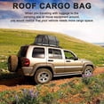 thumbnail image 3 of Waterproof Car Roof Top Rack Carrier Cargo Bag Luggage Cube Bag w/ Non-Slip Mat, 3 of 12