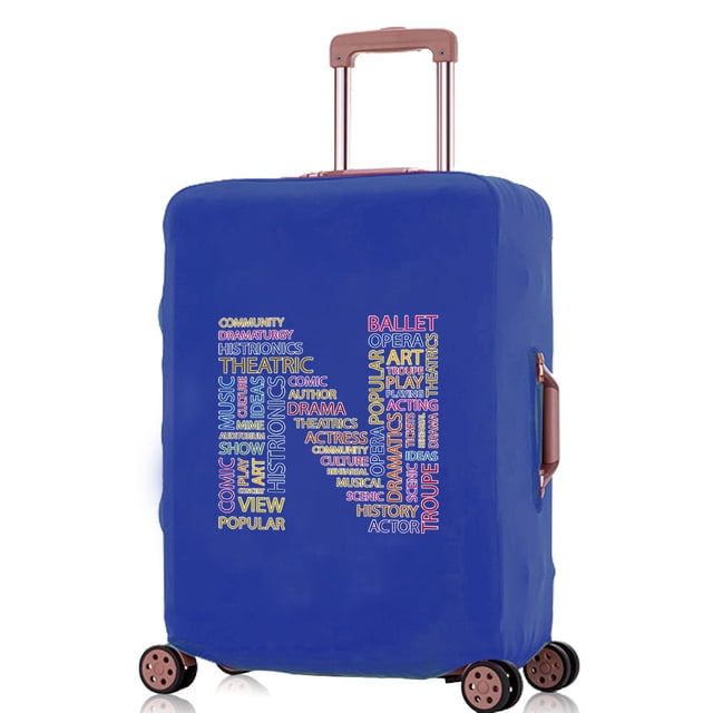 2024 Luggage Covers Travel Accessories Suitcase Cover Protector Reusable Washable 18-32inch Text Letter Printed Pattern Series 8text N XL