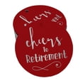 thumbnail image 1 of Inkdotpot Pack Of 100 Cheers To Retirement Favor Paper Tags Craft Real Silver Foil Hang Tags, 1 of 6