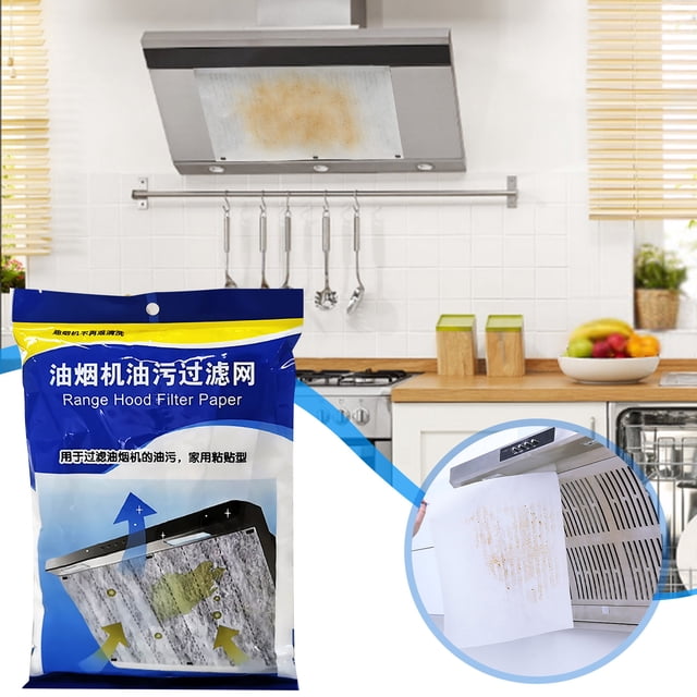 Range Hood Oil Suction Paper Filter Mesh Disposable Side Suction Oil Proof Paper Segmented Thickened Range Hood Oil Suction