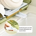 thumbnail image 4 of Qaailabf Clearance Sales Today Deals Prime Dish Drying Rack with Drainboard Dish Drainers for Kitchen Counter with Sink Spout Dish Strainers with Utensil, 4 of 9