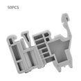 thumbnail image 1 of 50pcs 35mm DIN Rail Bornier Embout Clips de Montage Gris (Modèle 12), 1 of 10
