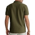 thumbnail image 3 of Pisexur T Shirts for Man,Man Chemise Décontractée Unie d'Été à Manches Courtes avec Col Rabattu et Boutons, Vert Armée, Chemises de Golf pour Hommes et Hommes, 3 of 9