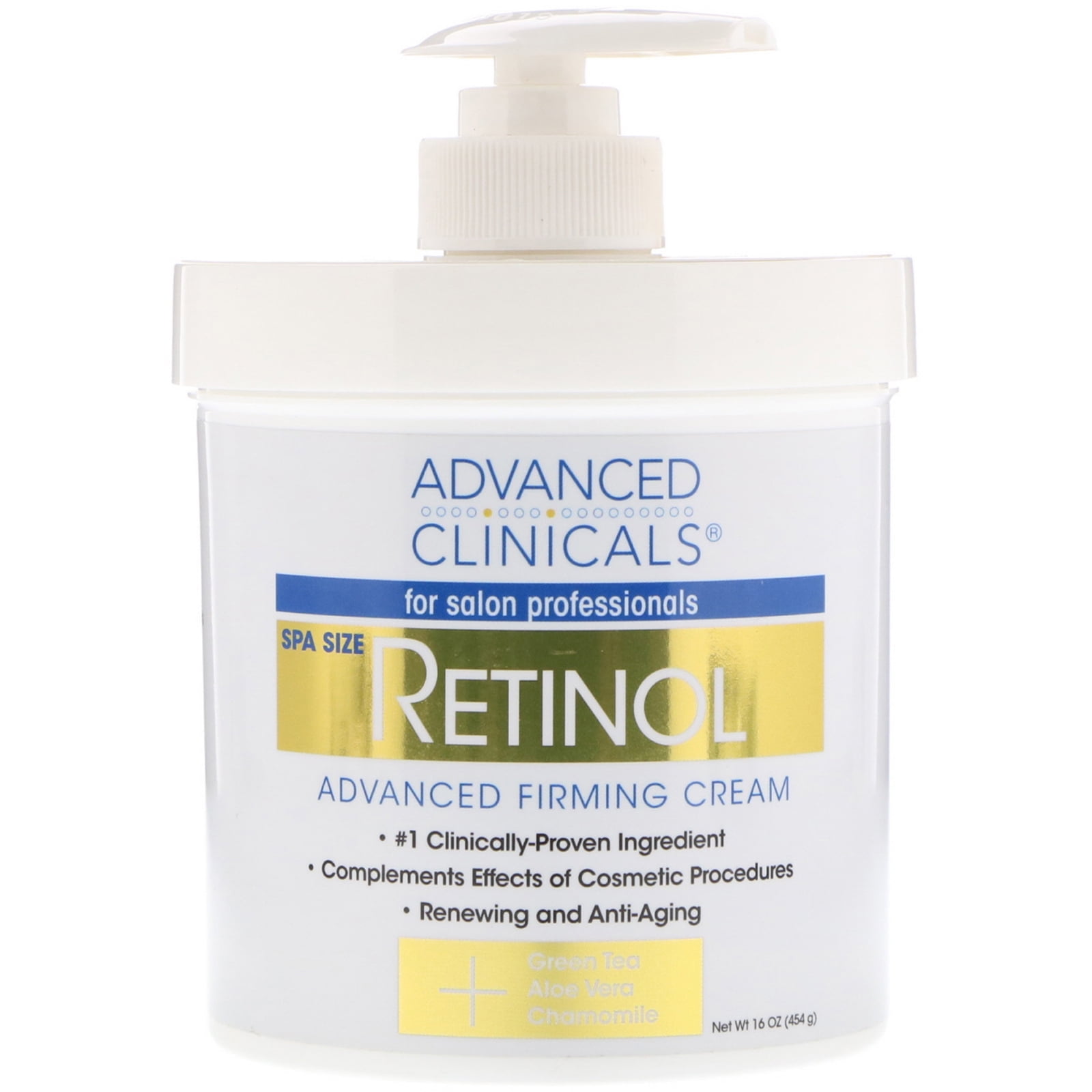 Advanced Clinicals, Retinol, Advanced Firming Cream, 16 oz (454 g