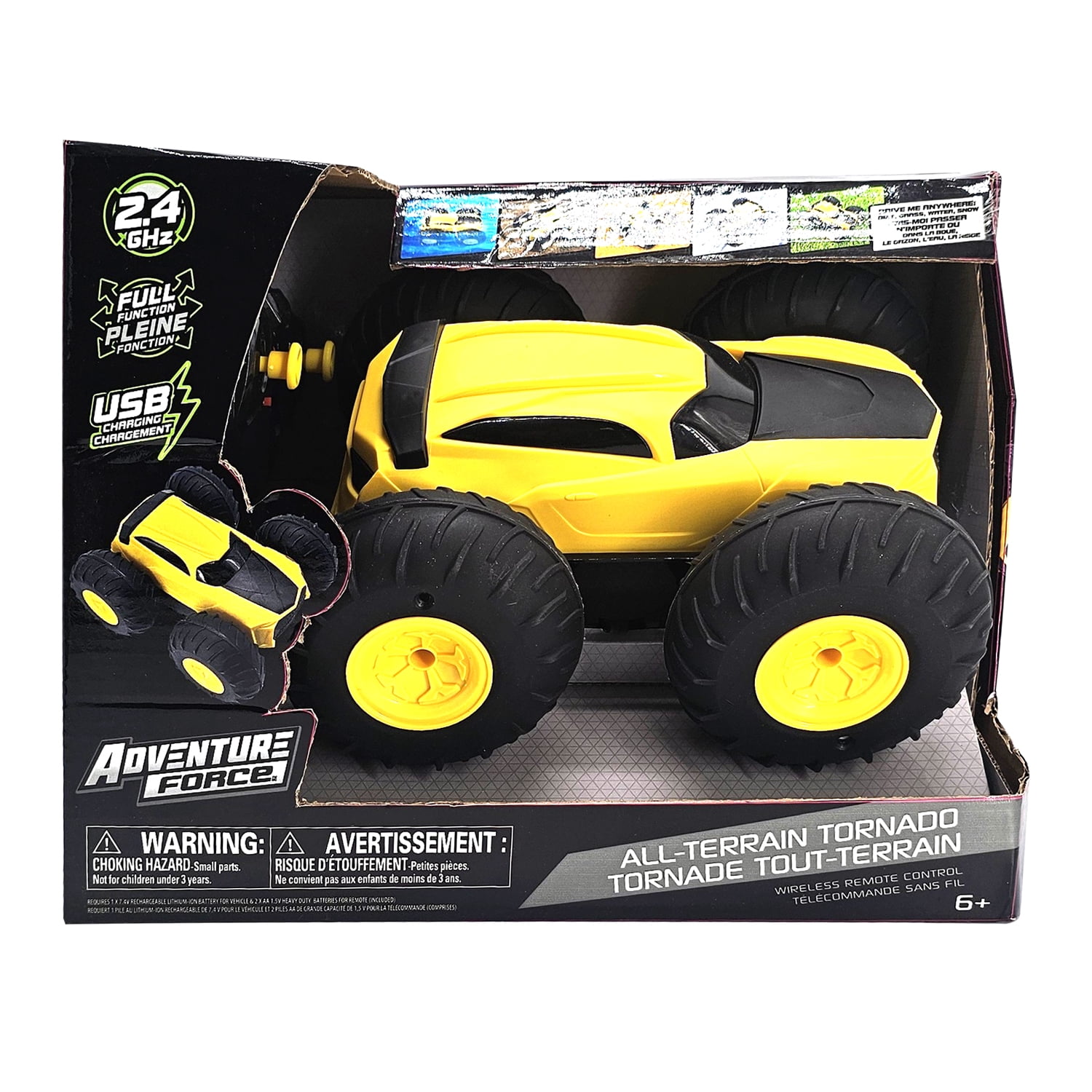 Véhicule radiocommandé Adventure Force, Tornado tout-terrain 2,4 GHz