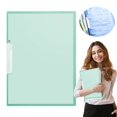 thumbnail image 2 of 1 Pack Green Report Covers with Swing Clip, File Folder with Swing Clip, 30 Sheets Capacity, Slide Locking Report Covers, Letter Size, Front Report Covers for Documents Presentation Resume Office, 2 of 9