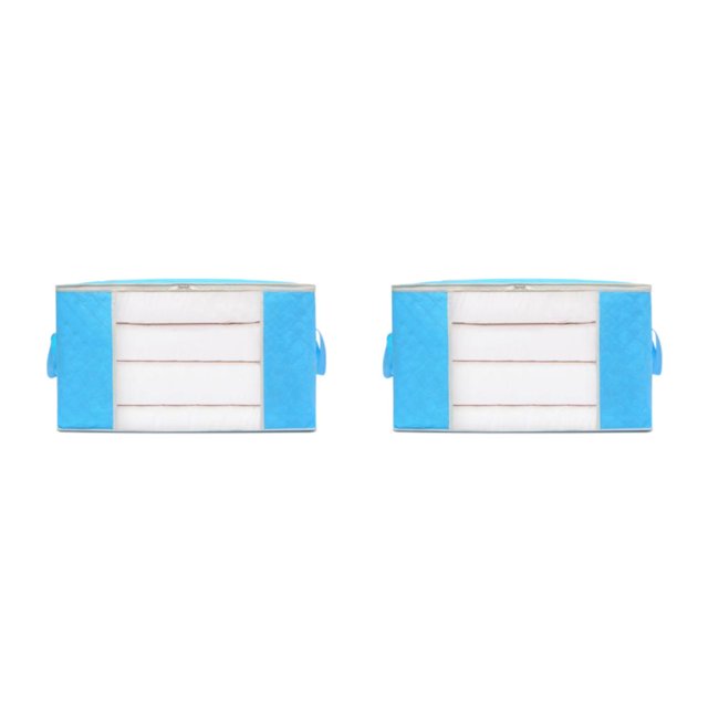 Maytalsory Efficiently Store And Clothes With Sturdy And Durable Storage Bag azure green M 2Set
