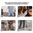 thumbnail image 3 of OUNONA 1Set Household Mop Pole Stainless Steel Four Section Stick for Easy Storage and Reach, 3 of 8