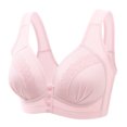 thumbnail image 1 of Kcodviy Women Lace Front Button Womens Bras No Underwire Pack Shaping Cup Adjustable Shoulder Big Bra Strap Large Size Underwire Bra Pack for Women Bra, 1 of 2