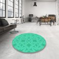 thumbnail image 4 of Ahgly Tapis Rectangulaire Lavable en Machine Intérieur Vert Printemps Transitionnel, 2 Pieds x 3 Pieds, 4 of 7