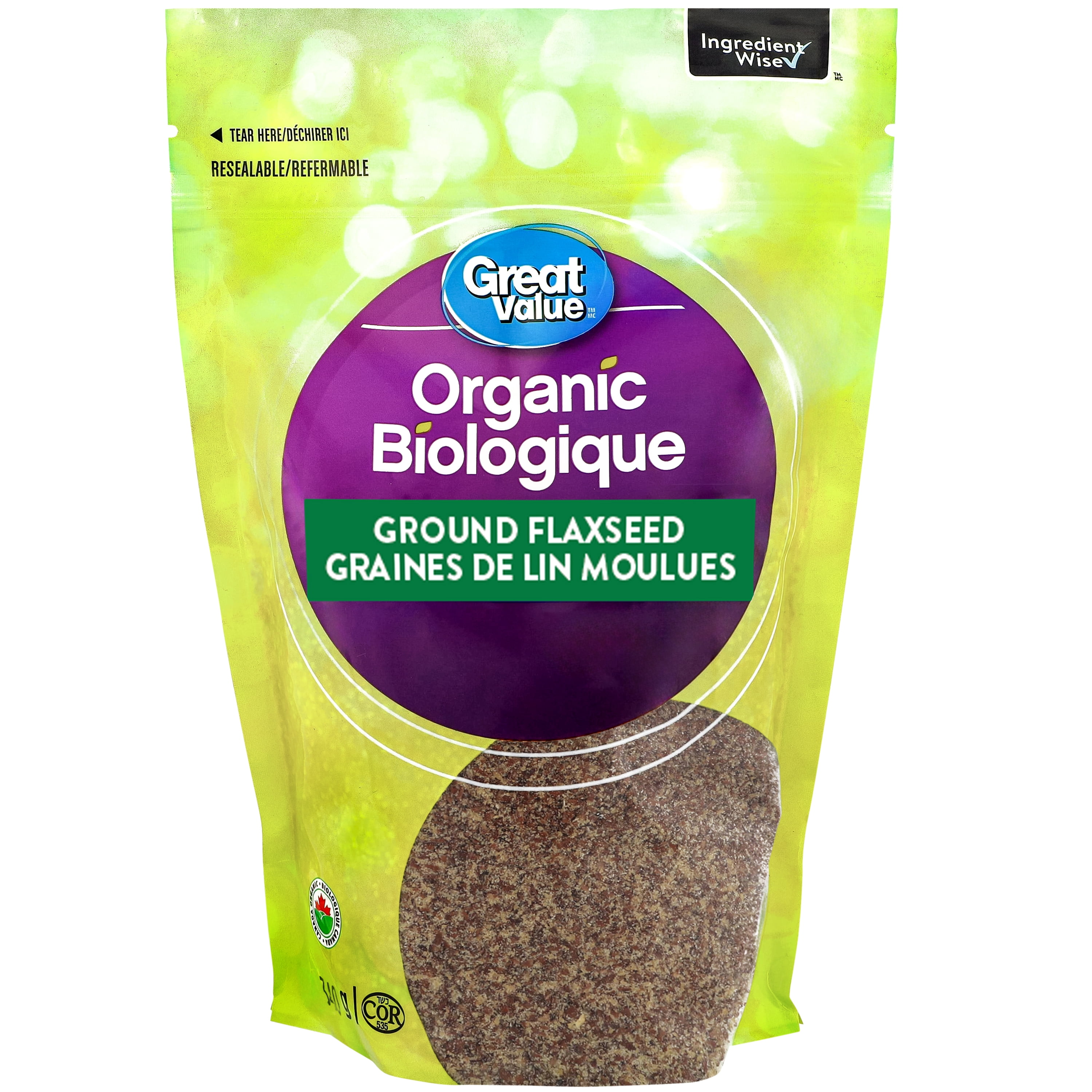 Graines de lin moulues biologiques Great Value