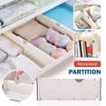 thumbnail image 1 of Drawer Organizer Divider Expandable Dresser Drawer Organizer Adjustable Drawer Organizer Divider For Kitchen Bedroom Bathroom Or Drawers, 1 of 7