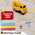 thumbnail image 2 of Educational Puzzle Railway Car Playset Electric Track Themed Assembly Christmas Toys, 2 of 8