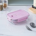 thumbnail image 1 of Birdeem Boîte Bento en Verre pour Préparation de Repas, Contenant à Lunch Compatible Micro-Ondes, Rangement Alimentaire Réutilisable avec Couvercle Étanche pour Bureau, École, Maison, 1 of 9
