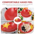 thumbnail image 4 of 1Pc Red Ceramic Dessert Plate for Children and Home Breakfast, 4 of 8