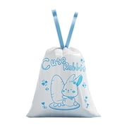 Kitchen Rubbish Bags 15/75 Count Drawstring Trash Bags Cartoon Pattern Thickened Garbage Bags 19.7" X 17.7"Unscented Trash Bags For Kitchen Bathroom Waste Liners, Kitchen Rubbish Bags