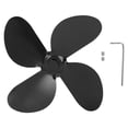 thumbnail image 1 of Fireplace Fan Blade, High Speed Easy Installation Better Air Circulation Stove Fan Blade  For Repair Black,Red,Gold,Silver,Bronze, 1 of 8