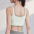 thumbnail image 4 of Virmaxy Womens High Impact Sports Bra Shock-Absorbing Gathering Collection and Complementary Breast Color Matching Edging No Wear Sports Bra Green-2 XL, 4 of 4