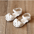 thumbnail image 2 of xiaxaixu Girls Flat Low Shoes Cute Bow Style Wrapped Foot Summer Sandals, 2 of 4