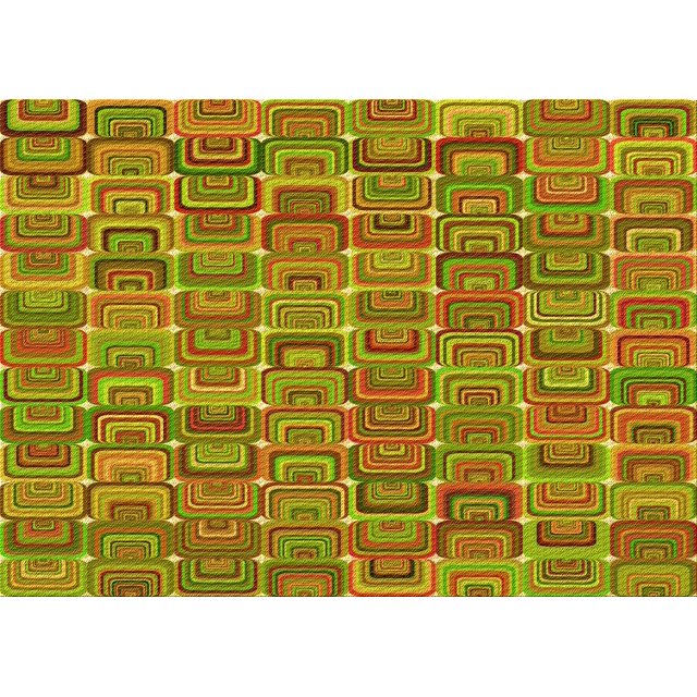 Ahgly Company Machine Washable Indoor Rectangle Transitional Pistachio Green Area Rugs, 2' x 4'