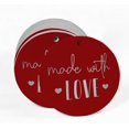 thumbnail image 2 of Inkdotpot Made With Love Text Bottle Tag Real Silver Foil Favor Hang Tags 50 Pack, 2 of 6
