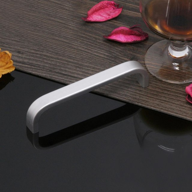 Comfortable Drawer Door Handle, Cupboard Handle, Easy To Install Aluminium Alloy For Cabinet Wardrobe Drawer