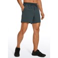 thumbnail image 1 of Men's Linerless Workout Shorts - 5'' Lightweight Quick Dry Running Sports Athletic Gym Shorts with Pockets Melanite02 Small, 1 of 6