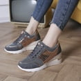 thumbnail image 2 of Babysbule Chaussures pour Femmes en Liquidation, Chaussures Plates-Formes Décontractées à Lacets à Talon Compensé à Paillettes Chaussures Simples Espadrilles Femmes, 2 of 3