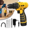 thumbnail image 1 of Deli 12V Max Lithium-Ion Cordless Impact Drill Driver Set, Electric Screwdriver Driver Tool Kit, 3/8" Keyless Chuck,With 2.0Ah Battery,Charger, 1 of 9