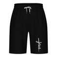 thumbnail image 4 of Diufon Men's Athletic Shorts Drawstring Waisted Outdoor Sport Shorts Spring Summer Hiking Shorts with Pockets, 4 of 4