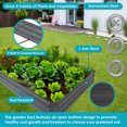 thumbnail image 3 of Sunnydaze Galvanized Steel Rectangle Raised Garden Bed - 4' x 8' - Gray, 3 of 6