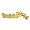thumbnail image 4 of Hip Hop Grill Teeth Fake Mouth Jewelry Costume Teeth Caps Cosplay Decor Golden/Silver, 4 of 9