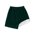 thumbnail image 2 of Boys Swim Trunks Kids Toddler Boys Solid Color Quick Dry Swim Trunks with Compression Liner Stretch Swim Shorts Boys Rash Guard Dark Green 14 Years-16 Years, 2 of 3