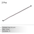 thumbnail image 3 of Unique Bargains IDC 10Pin Flat Ribbon Cable, 1.27mm Pitch FC to FC Connector 30cm Length Grey Jumper Wire Computer DVD, 2Pcs, 3 of 5