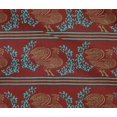 thumbnail image 4 of oneOone Cotton Flex Fabric Stripe|Leaves & Hen Block Print Fabric BTY 40 Inch Wide, 4 of 4