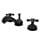 thumbnail image 1 of Kingston Brass KS1165AX Heritage Robinet de Lavabo à Large Diffusion avec Poignée Croisée en Métal, Bronze Huilé, 1 of 2