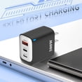 thumbnail image 1 of CQCYD Americas Standard Charging Head, 1U+2C Multi Port USB Fast Charging Power Adapter, 200W Wall Charger for 15 Pro Laptop, 3-Port Desktop Charger Block Compatible With Various Devices, 1 of 7