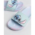 thumbnail image 3 of Disney Lilo & Stitch Girls Multicoloured 2 Pack Multi Character Slider Slippers (4 UK Child), 3 of 7