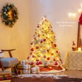 thumbnail image 4 of Gymax 4.5 FT Pre-Lit Artificial Christmas Tree Snow Flocked Full Xmas Tree, 4 of 10