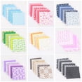 thumbnail image 4 of Navy 7 Pc Cotton Fabric Squares 9.84X9.84 Inch Precut Patchwork Bundle For Quilting Sewing Crafts Soft Breathable Multicolor Prints, 4 of 7