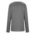 thumbnail image 4 of Long Sleeve Tops for Women Solid Color Casual Crew Neck T Shirts Fall Winter Basic Tees, 4 of 6