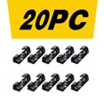 thumbnail image 1 of Agiferg Black 20pc self-adhesive desktop cable organizer fixing clamp, 1 of 1