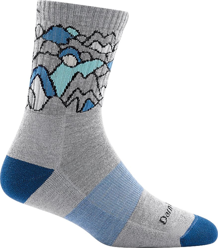 Darn Tough Chaussette Coussinée Mi-Mollet Coolmax Zuni Micro - Femme Gris Pâle Grand