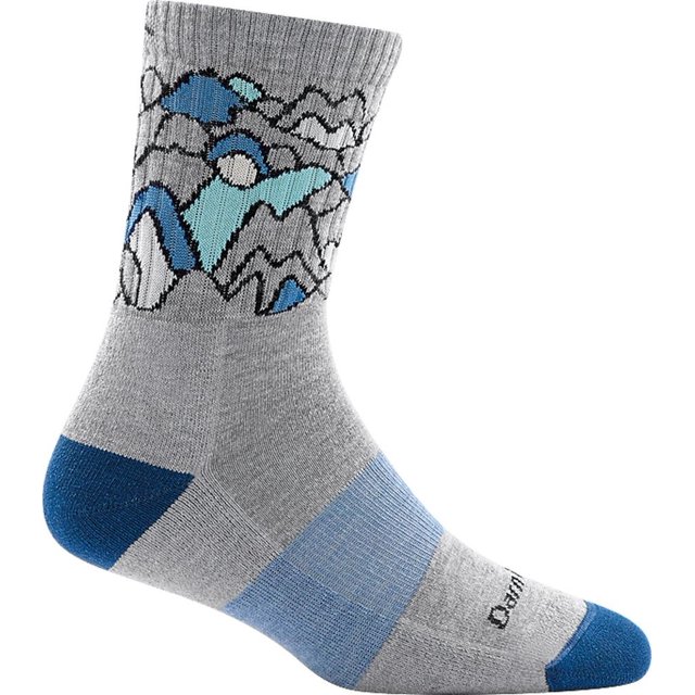 Darn Tough Chaussette Coussinée Mi-Mollet Coolmax Zuni Micro - Femme Gris Pâle Grand