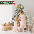 thumbnail image 3 of Costway 4.5ft Pre-Lit Premium Snow Flocked Hinged Artificial Christmas Tree w/150 Lights, 3 of 10