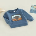 thumbnail image 3 of MesaSe Chemise Garçons Filles Manches Longues Col Ample Hauts Imprimé Taureau Pull Décontracté Fête, 3 of 9