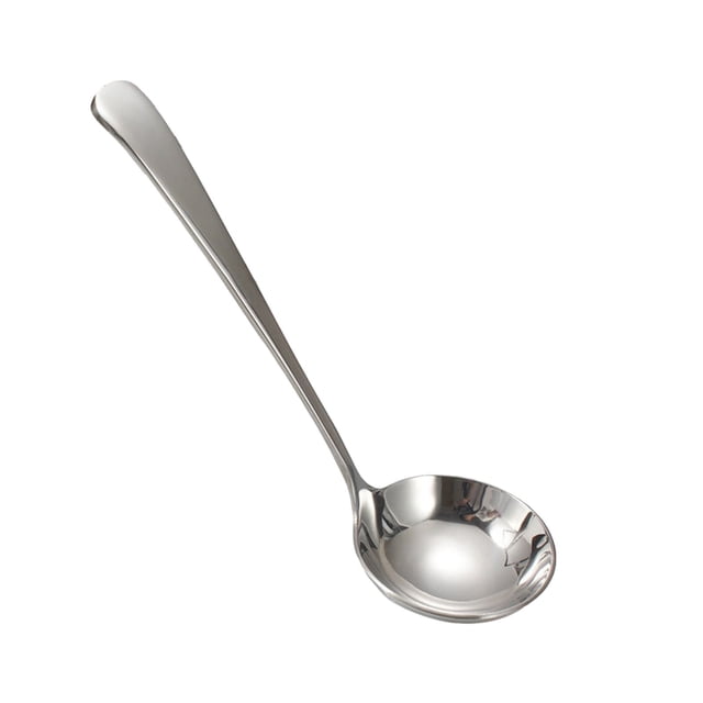 WIFKLSIIPG Cuillère de Service en Acier Inoxydable Argentée pour Soupe et Ragoûts, Compatible Lave-Vaisselle (Argent)