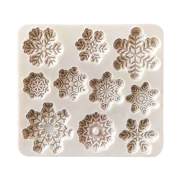 Binwennn Forms DIY Silicone Baking Cake Christmas Xmas Snowflake Shape Cake Chocolate Melting Pot with Mixer Sponge Cake Pan Bear for Chocolate Tube Cake Pans for Pound Cake Small Silicone for Candy
